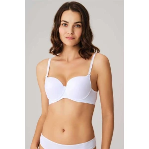 Kadın Balenli Desteksiz Dolgusuz Askıları Çıkabilen Günlük Klasik T-shirt Sütyeni (s)