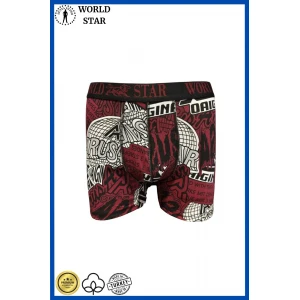 Likralı Pamuklu Renkli Erkek Boxer
