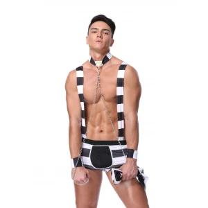 Mahkum Erkek Fantezi Kostüm 9008