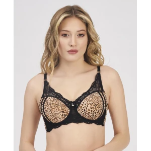 Moonlıght 2209 Balenli Desteksiz Leopar Sütyen