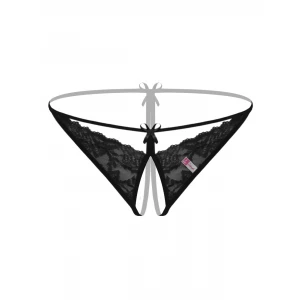 Özel Bölgesi Açık Siyah Fantazi İç Giyim String