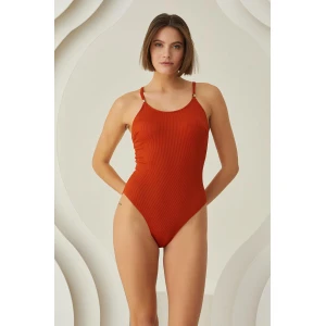 Özel Tasarım Fitilli Kiremit Rengi Mayo