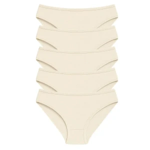 Pk40002 Pamuklu Basic Kadın Bikini Külot 5 Li Paket