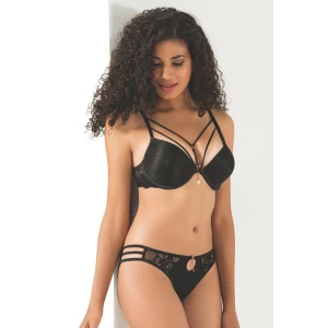 Silikonlu Taşlı Simli Sütyen Takım Kadın 5020