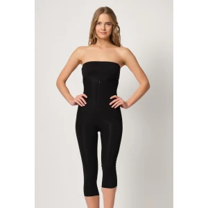 Siyah Mı Emay 2868 Fermuarlı Kapri Tayt Lazer Korse