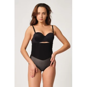Siyah Mı Emay 2945 Tül Karyokalı Slip Lazer Korse