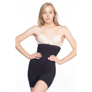 Siyah Mı Emay 7026  Yüksek Bel Paçalı Korse