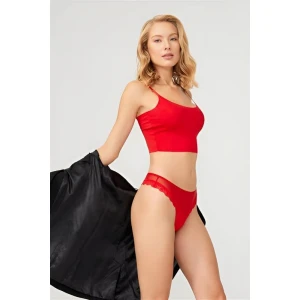 Tül Ve Dantel Detaylı Kadın Tanga