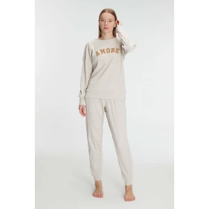 Yeni Sezon Kışlık Pamuklu Uzun Kol Pijama Takımı