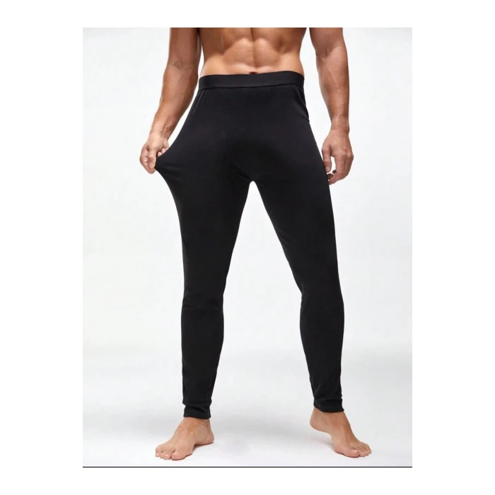 Siyah Erkek Termal İçlik Tayt