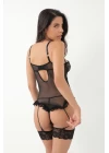 Afrodit Siyah Sexy Jartiyer Takım -1050