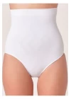 Beyaz Kadın Dikişsiz Slip Korse - 780