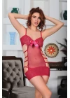 Bordo Dantel Gecelik - 689