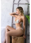 Gallipoli 32056 Çiçekli Bralet Ve Slip Takım