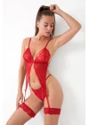 Kibele Kırmızı Jartiyer Takım-1051