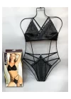Siyah Bralet Sütyen Takım - B863