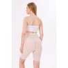 Freshness 0007 Lazer Kesim Tül Yüksek Bel Şort Korse
