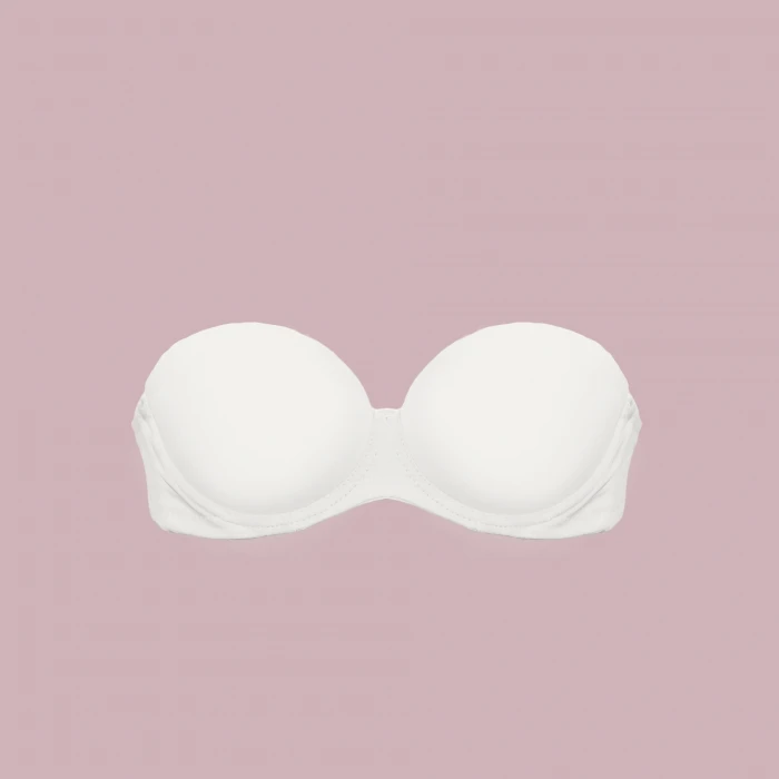 1590 Çift Dolgulu İki Beden Büyüten Straplez Sütyen