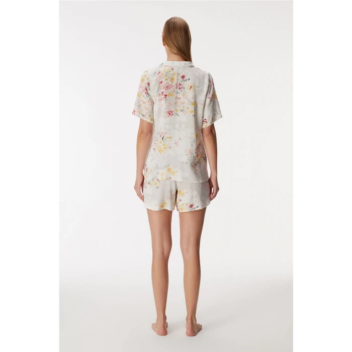 Anıl 11355 Kadın Kısa Kol Gömlek Ve Şort Takım