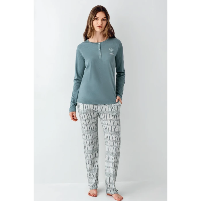 Arnetta 3406-s Kadın Uzun Kol Pijama Takım