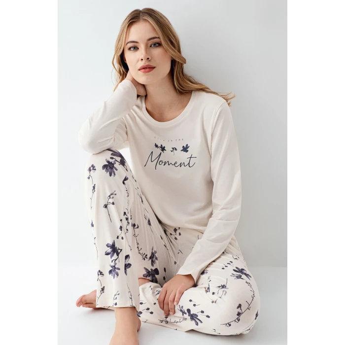Arnetta 3411-s Kadın Uzun Kol Pijama Takım