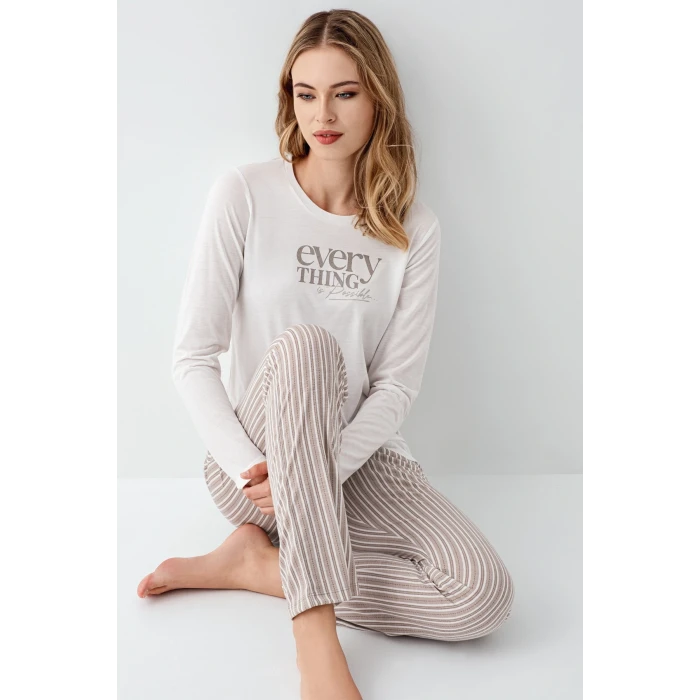 Arnetta 3424-s Kadın Uzun Kol Pijama Takım