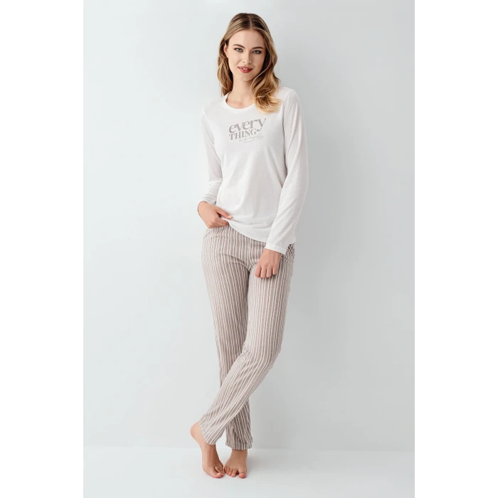 Arnetta 3424-s Kadın Uzun Kol Pijama Takım