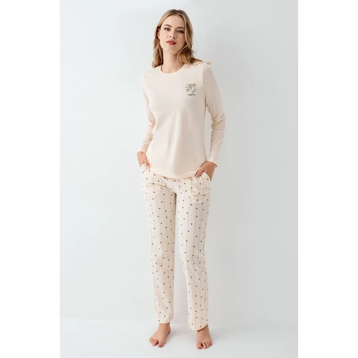 Arnetta 3434-s Kadın Uzun Kol Pijama Takım
