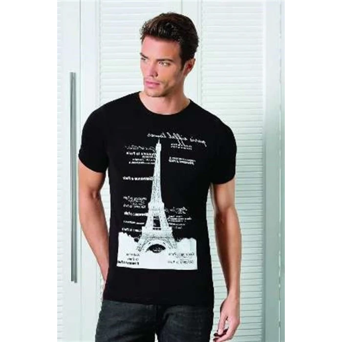 Berrak Kule Baskılı Erkek  T-shirt 1043