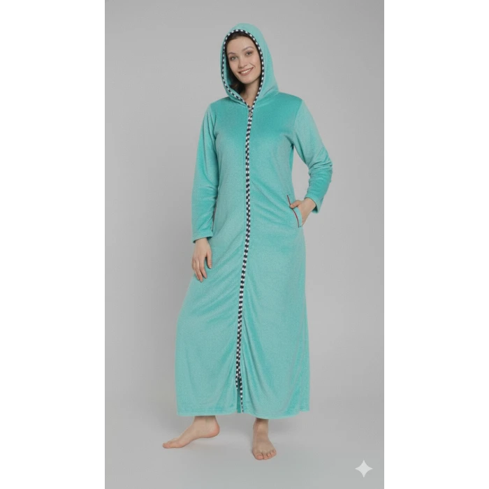 Cicikom 104030 Bayan Kapşonlu Havlu Elbise