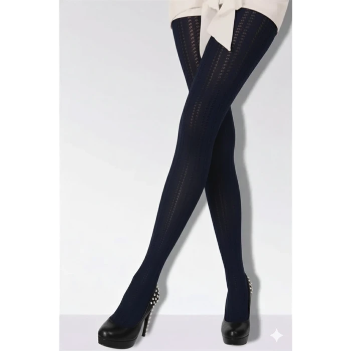 Daymod Martina Kadın File Desenli Külotlu Çorap