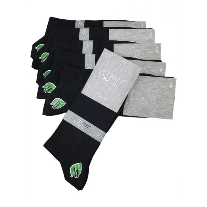 Emre Erkek  Dikişsiz Çorap 100% Pamuk - 12 Adet