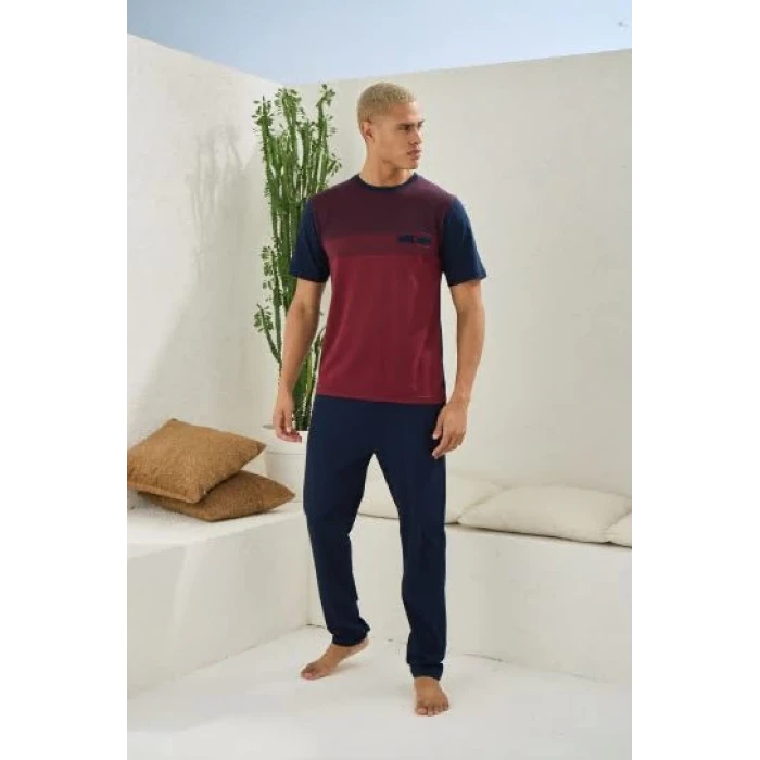 Erkek 2094 Erkek  O Yaka Pijama Takım