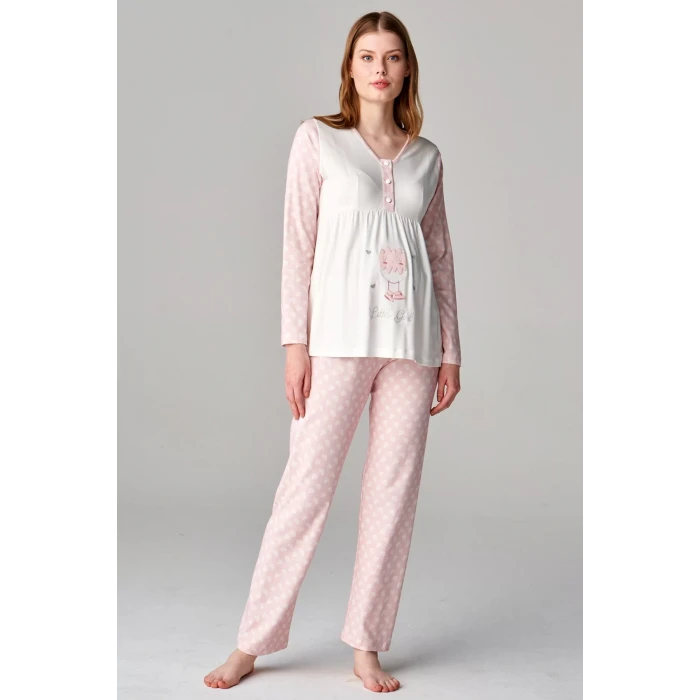Feyza 4677 3lü Lohusa Pijama Takımı