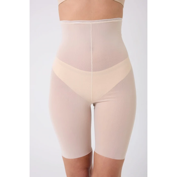 Freshness 0007 Lazer Kesim Tül Yüksek Bel Şort Korse