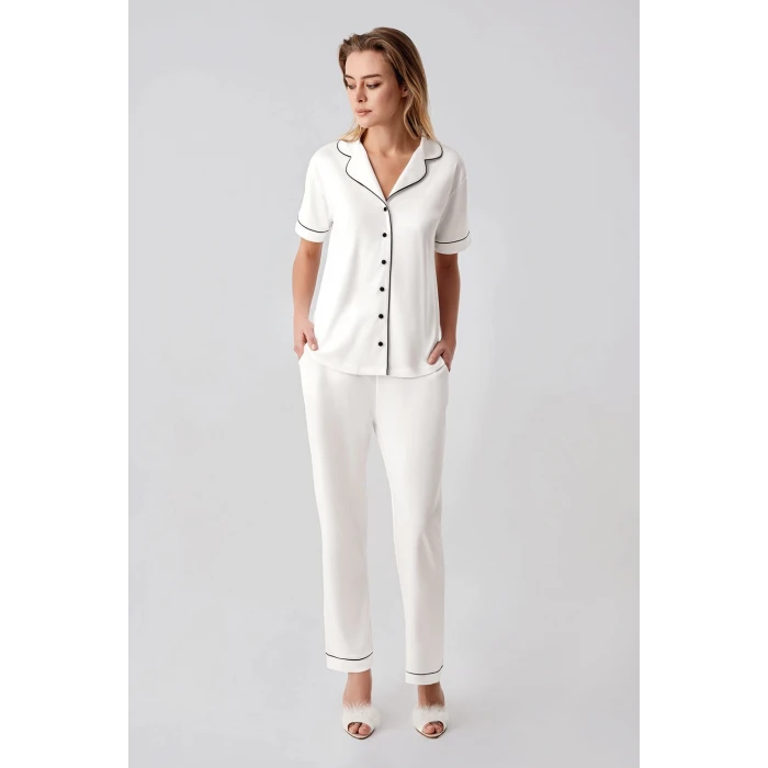 Freshness 324 Kadın 4lü Sabahlıklı Şorlu Pijama Takımı