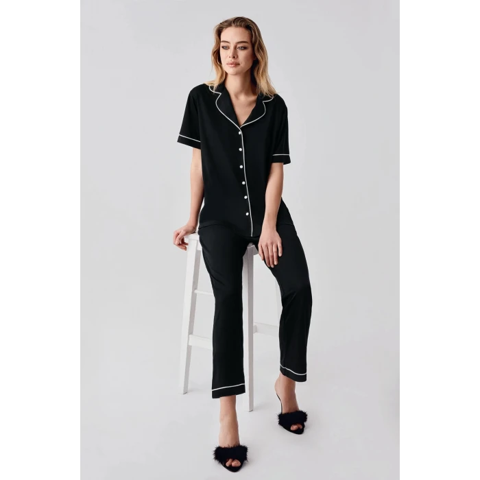 Freshness 324 Kadın 4lü Sabahlıklı Şorlu Pijama Takımı