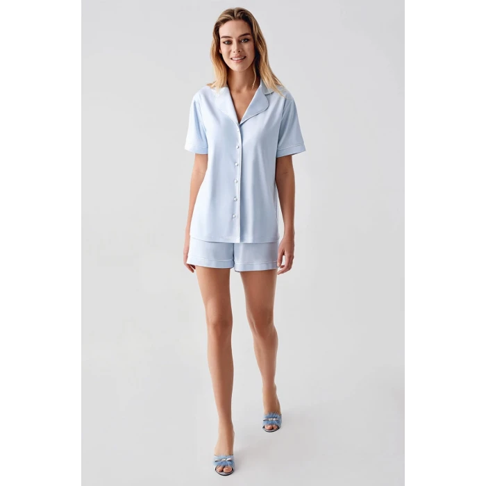 Freshness 324 Kadın 4lü Sabahlıklı Şorlu Pijama Takımı