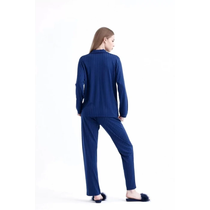 Freshness 775 Kadın Çizgili Penye Pijama Takımı