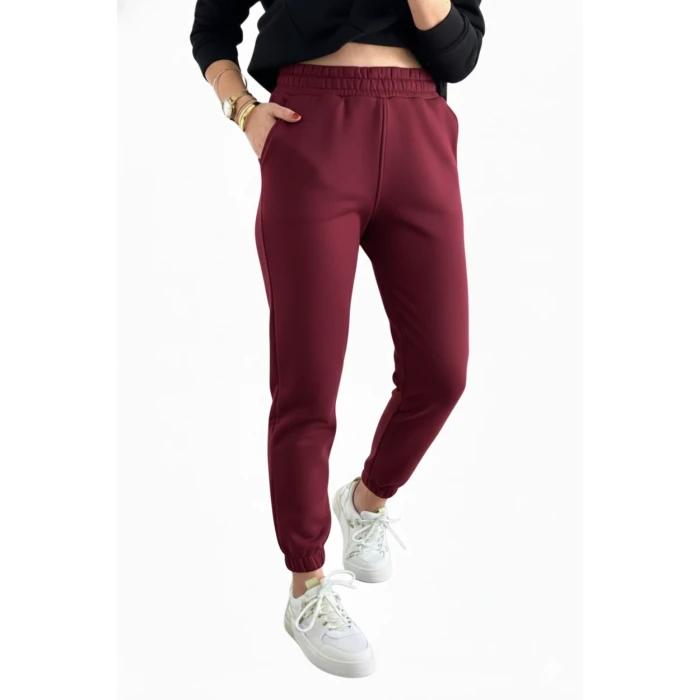 Jogger 3 İplik Şardonlu Cepli Tek Alt