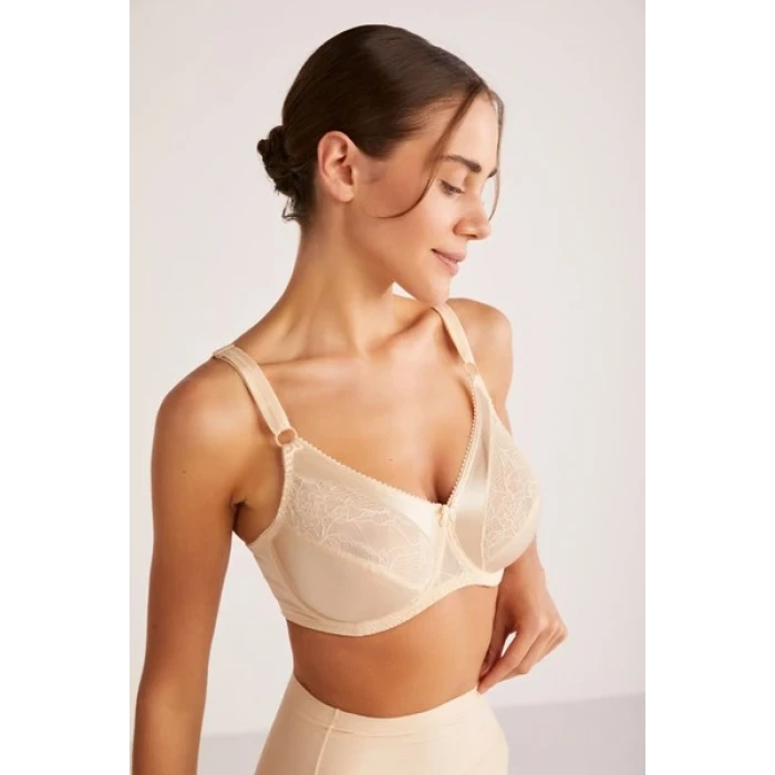 Kom Mell Transparan String Gül Kurusu Renk