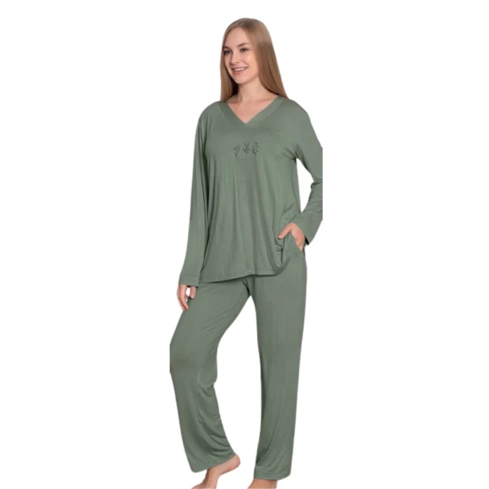 Limissi Viskon Uzun Kollu Kadın Pijama Takımı 24642