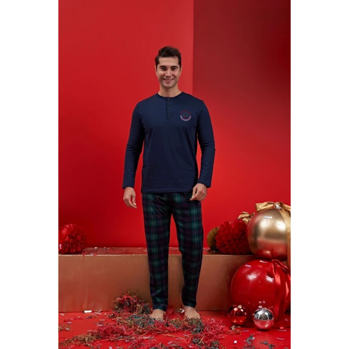 Ower Sleep 1586 Erkek  Uzun Kol Pijama Takımı