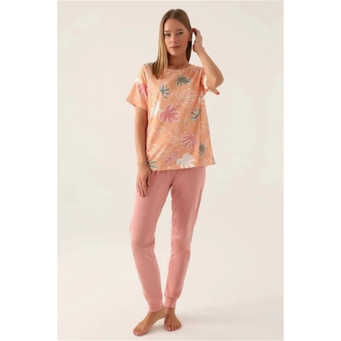 Rolypoly 3386-s Kadın Kısa Kol Pijama Takımı