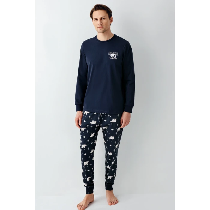 Rolypoly 3718-s Erkek Uzun Kol Pijama Takım