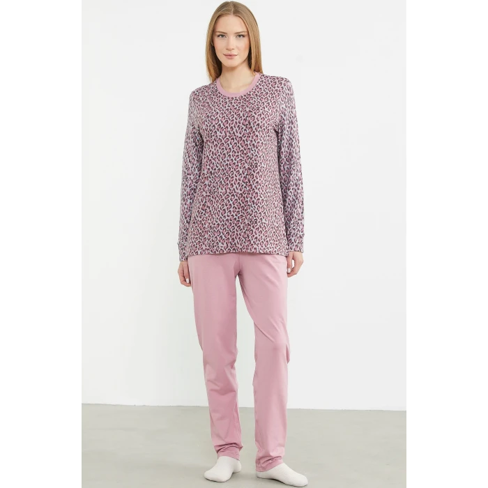 Sementa 76413 Leopar Kombinli Pijama Takımı