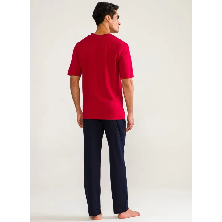 Ds Damat 02000 Kısa Kol 3lü Erkek  Pijama Takımı