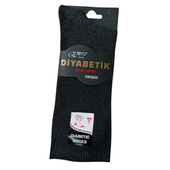 Emre Erkek  Diyabetik Bambu Çorap 6 Adet
