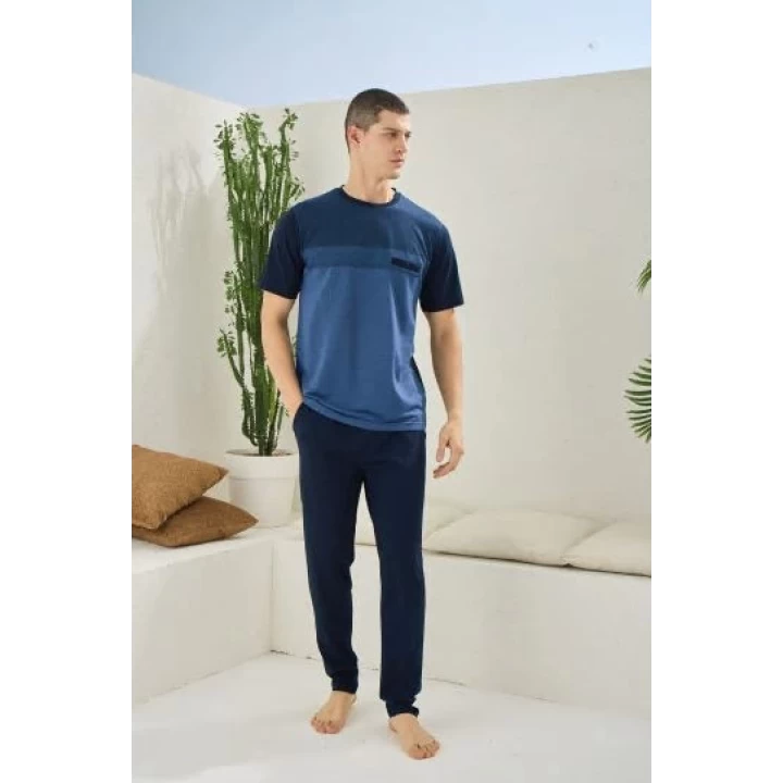 Erkek 2094 Erkek  O Yaka Pijama Takım