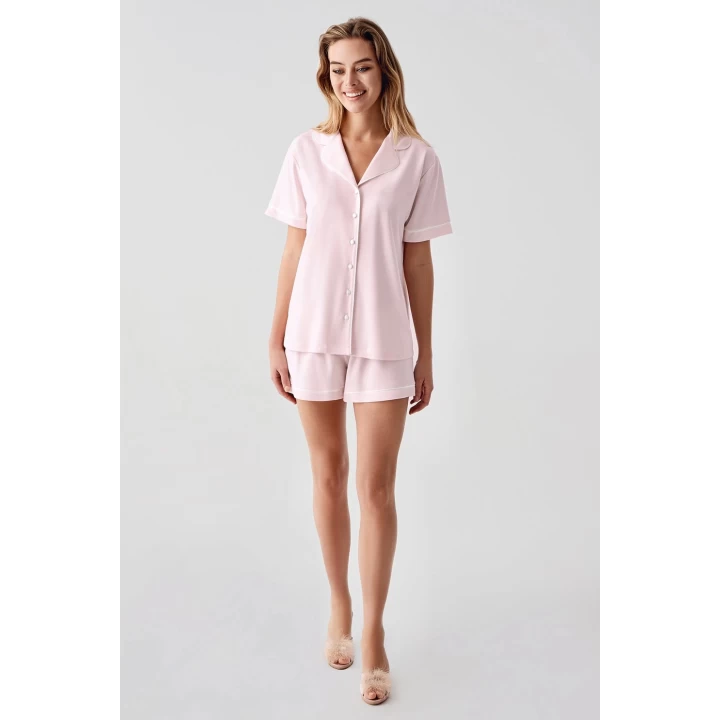 Freshness 324 Kadın 4lü Sabahlıklı Şorlu Pijama Takımı